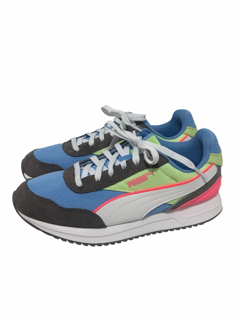 Puma NEW Women’s City Rider Marble Colorway Mesh Suede Multicolor Sneaker - 8.5
